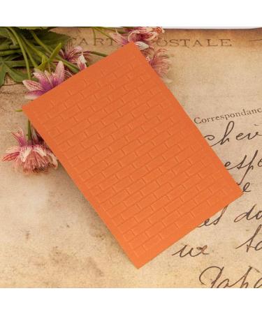 Joyful Home Brick Background Embossing Folder - DIY Floral Card Making Template 10.8x14.5cm - Buy Online on GoSupps.com