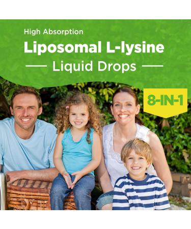 Liposomal L-lysine 1000MG Liquid Drops Lysine Supplement for Women & Kids Essential Amino Acid with Monolaurin Vitamin C & D3 Zinc for Lip & Skin Health Collagen & Immune Support 2 Fl Oz - Buy Online on GoSupps.com