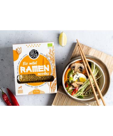 Organic Gluten-Free Ramen Noodles | Vegan & Vegetarian Diet Noodles | Low Calorie Millet Noodles 280g | Fat-Free & Soy-Free - Buy Online on GoSupps.com