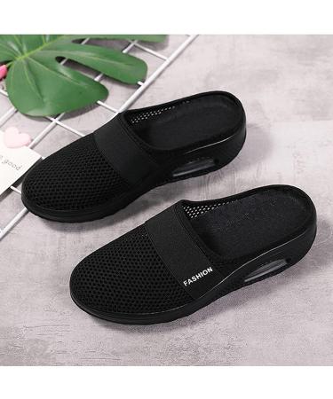 QSXWDCEF Diabetic Women's Sandals for Swollen Feet - Orthopedic Wide Shoes for Elderly with Edema and Arthritis (Black, 40 EU) - Buy Online on GoSupps.com
