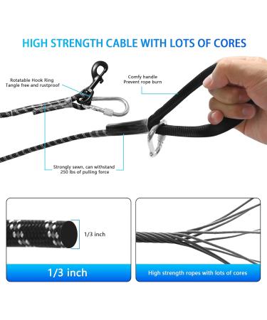 Loqatidis 3 in 1 Dog Tie Out Cable & Overhead Trolley System - 15m/30m Reflective Leash for Outdoor Adventures with Large Capacity Shoulder Bag | Perfect for Farm Camping Park Training & Hiking - Buy Online on GoSupps.com