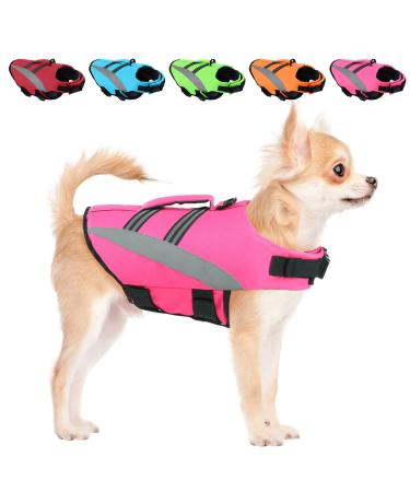 ALAGIRLS Dog Clothes & Accessories Life Jackets for Small Medium Large Dogs ALADLJ003 Pink SS: 42-54cm (chest circumference) Pink