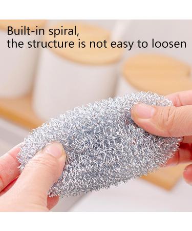 Stainless Steel Scrubber Steel Wire Cleaning Ball Multipurpose Stainless Steel Cleaning Ball for Cookware & Dishes Kitchen Cleaning Ball Steel Wool Scrubber Dishwashing Scrubber - Buy Online on GoSupps.com
