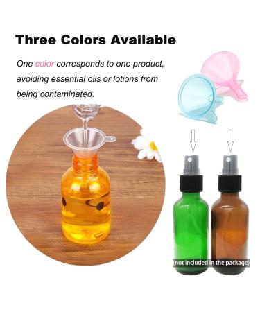 Refillable Cosmetic Containers Funnels - Ideal for Filling Bottles of Lotion, Water, Essential Oils, and More - Pink, Clear, Blue Multi-Colored Options - Buy Online on GoSupps.com