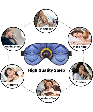 Flower Heart Bee Eye Mask | Soft Adjustable Sleeping Mask for Men & Women - Nighttime Comfort - Buy Online on GoSupps.com