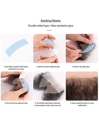 Meiverah Fake Private Hair Handmade Bikini Hair | Body Hair Volume | Style1 Natural Black - Buy Online on GoSupps.com