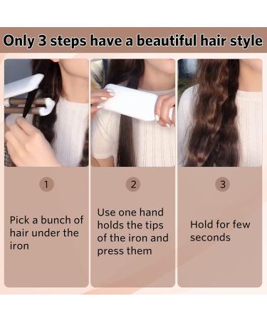 3 Barrel Hair Crimper Iron - Professional Curling Wand for Deep Waves | Fast Heating Ceramic | Perfect Valentine's Gift - Buy Online on GoSupps.com
