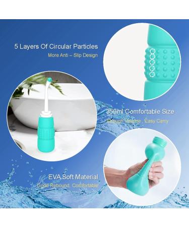 TSOLAY Portable Handheld Bidet Sprayer 350ml - Improved Hygiene Spray for Personal Cleaning | Ideal for Pregnant Women - International Shipping Available - Buy Online on GoSupps.com