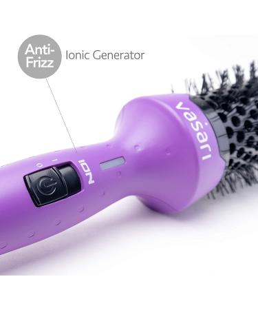 Vasari Professional Heated Volume Brush 1 1/2 Inch | Large Ionic Ceramic Barrel | Creates Loose Curls and Volume | Tangle-Free | For Fine to Medium Hair | Not a Hair Dryer - Buy Online on GoSupps.com