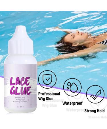 Wig Glue Invisible Lace Adhesive Glue Hair Replacement Bonding Glue For Wigs Toupee Systems Lace Hairpiece Hair Closure Strong Hold Waterproof Transparent Formulated For Oily Skin 1.3 Oz - Buy Online on GoSupps.com