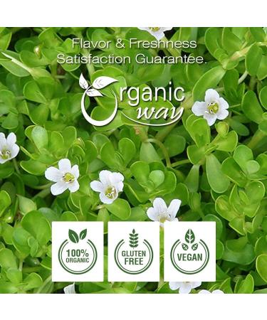 Organic Way Brahmi Leaf Powder (Bacopa Monnieri) - Organic & Kosher Certified | Raw Vegan Non GMO & Gluten Free | USDA Certified | Origin - India (1/4 LBS) 4 Ounce (Pack of 1) - Buy Online on GoSupps.com
