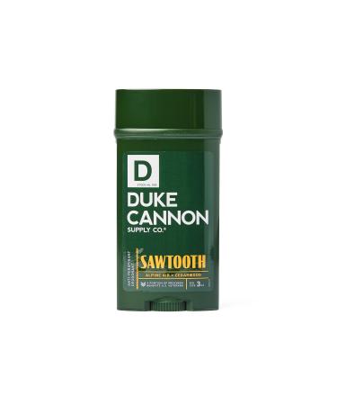 Duke Cannon Anti-Perspirant Deodorant Sawtooth - Alpine Air & Cedarwood Scent Maximum Odor & Sweat Protection Vitamin E & Aloe 3 oz. Sawtooth Anti-Perspirant