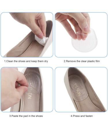Silicone Gel Heel Cups - Plantar Fasciitis & Heel Pain Relief Inserts for Women (2 Pairs) - Buy Online on GoSupps.com