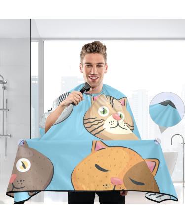 Waterproof Barber Cape - Funny Cat & Cheetah Haircut Bib for Men & Women | Unisex Hair Cutting Cape - International Shipping - Buy Online on GoSupps.com