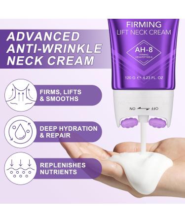ZIXAOK AH-8 Firming Neck Cream for Crepey Skin Body Care Comfort Neck Firming Cream with Roller Moisturizing Tightening Lotions Cosmetic Skin Care Skin Repair for Women - Buy Online on GoSupps.com
