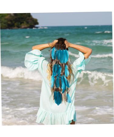 Beatifufu Hair Accessories Exquisite Plume Headdress Exquisite Women Hair Bands Vintage Headbands for Women Girl Headbands Party Cosplay Hairbands Party Props Women Hair Accessories - Buy Online on GoSupps.com