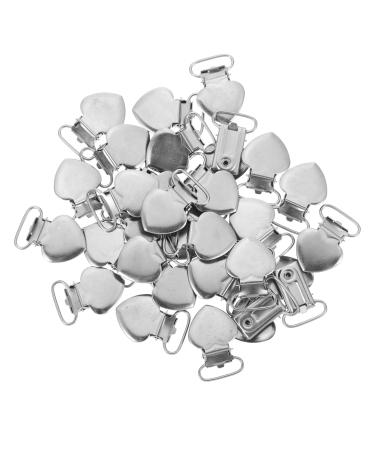 Exceart 60 Peach Heart Duck Cable Clips - Ideal for Pacifiers Trousers Braces & Cushion Holders - Perfect for Newborns & More! - Buy Online on GoSupps.com