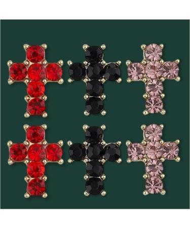 24pcs Religious Nail Charms Kit - San Judas Virgin Mary Cross 3D Nail Gems in Gold and Silver - Buddha Charms and Rhinestones for Nail Art - Buy Online on GoSupps.com