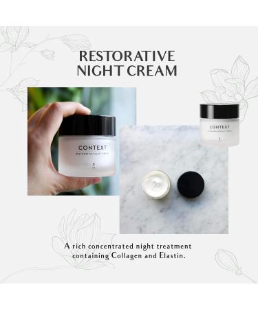 Context Restorative Night Cream | Vitamin C Anti-Aging Facial Moisturizer for Face & Neck | Firming Wrinkle Cream with Collagen | Evens Skin Tone & Reduces Fine Lines - Buy Online on GoSupps.com