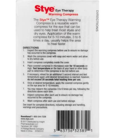 Stye Eye Therapy Reusable Warming Compress - Relief for Styes and Dry Eyes - Buy Online on GoSupps.com