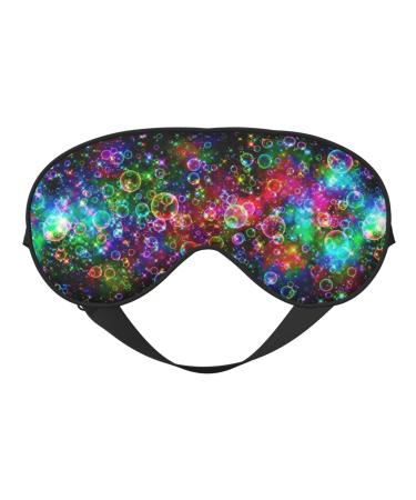 Bright Beautiful Colorful Art Print Unisex Sleep Mask Double-Sided Eye Mask Ideal for Sound Sleep and Skin Care