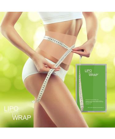 Lipo applicator Tummy Body Wrap with Guarana Green Tea Seaweed Wraps Works for Stomach Belly Legs Arms Abdomen (4 WRAPS) - Buy Online on GoSupps.com