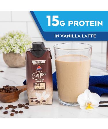 Atkins Milk Chocolate Delight Protein Shake & Iced Coffee Vanilla Latte Protein Shake 15g Protein Low Glycemic 4g Net Carb 1g Sugar Keto Friendly 3 PACK - Buy Online on GoSupps.com