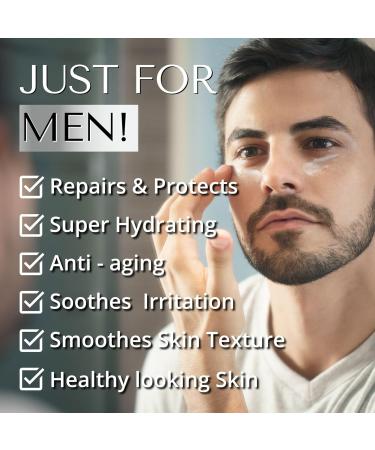 ADVANCED Moisturiser for men Face Moisturiser Men Anti aging Face Cream Men Hydrating Moisturiser for Dry Skin and Sensitive Skin with Vitamin E & Hyaluronic Acid Expert Formula Mens Skincare - Buy Online on GoSupps.com