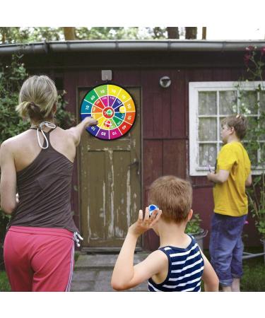 Kids Dart Board Game Set - 14 Safe Indoor & Outdoor Activity Toy for 3-12 Year Olds - Includes 12 Sticky Balls - Perfect Gift for Boys & Girls - Buy Online on GoSupps.com