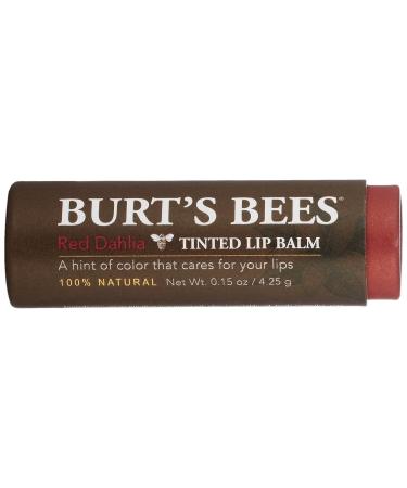 Burt's Bees Red Dahlia Tinted Lip Balm with Shea Butter - Natural & Moisturizing - 1 Tube - Buy Online on GoSupps.com