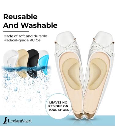 Arch Support Insoles for Plantar Fasciitis Relief - Self-Adhesive Flat Foot Inserts | 5 Pairs Transparent Orthopedic Foot Comfort - Buy Online on GoSupps.com