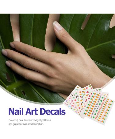 EXCEART Laptop Sticker Nail Stickers 10 Sheets Summer Nail Art Stickers Decals Fruit Flamingo Pineapple Nail Decals Waterproof for DIY Art Scrapbooking Manicure Salon Supplies s - Buy Online on GoSupps.com