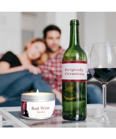 Chandelita Rotwein Merlot Candle | Natural Soy Wax | Relax & Meditate | Well-Being Fragrance - Buy Online on GoSupps.com