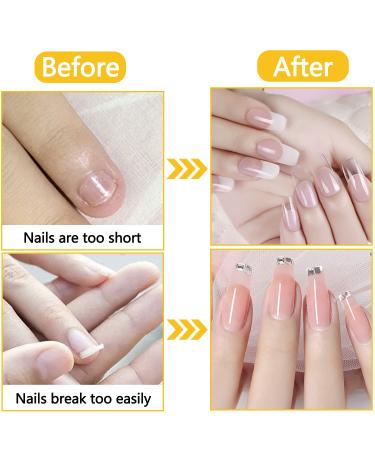 500 PCS Acrylic Nail Forms | Polygel Nail Extension Guide Stickers - Gel Nails Art Paper for DIY Manicure Design - Buy Online on GoSupps.com