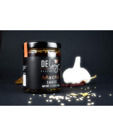 Deliz Gourmet Macha Sauce 8 oz - Spicy Oil-based Blend with Dried Chillies, Pumpkin Seeds, and Sesame Seeds - Buy Online on GoSupps.com