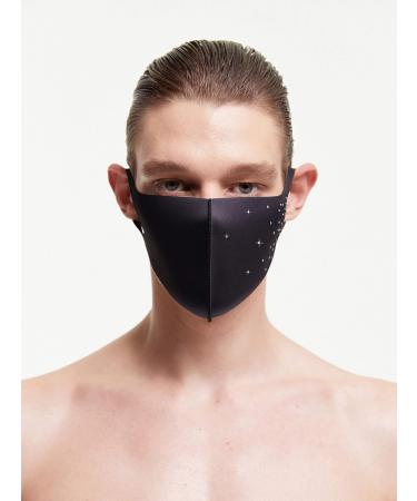 LOOKA Protective Fashion Crystal Mask - Washable & Reusable - Comfortable AG Planeta Black (SM) | International Shipping Available - Buy Online on GoSupps.com