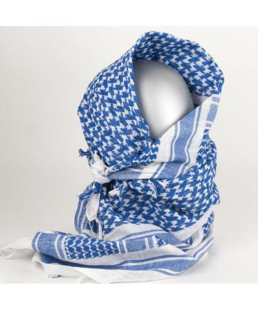 Valken Shemagh Scarf - Blue/White Large: Tactical and Stylish Accessory - Buy Online on GoSupps.com