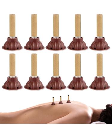 AIBYKS 2 PCs Moxa sticks 10 pieces of moxibusion belly navel Patch-Chinese Medicine-Moxas Massage Massager for Body-warm uterus stomachs for collecting energy and losing weight 2 PCs single attribute