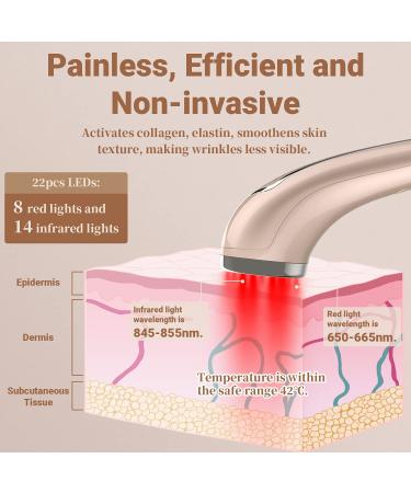 Uaike LED Red Light Therapy Device for Face - Anti Aging Skin Tightening Machine - Buy Online on GoSupps.com