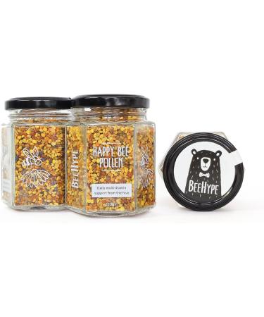 BeeHype - Bee Pollen Sustainably Sourced Bee Pollen Rich in Vitamins Protein Antioxidants Healthy Fats and Over 300 Essential Nutrients 6 x 120g - Buy Online on GoSupps.com