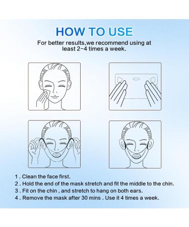10PC Bloskin Double Chin Mask | Reusable V Line Lifting Face Mask for All Skin Types - Firm and Lift Your Face - Buy Online on GoSupps.com
