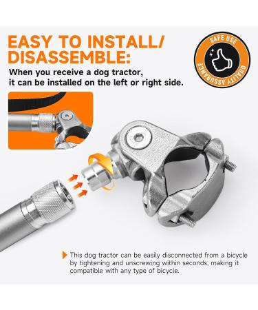 MrWizms 180 Rotatable Dog Leash for Bicycles | Adjustable & Shock Absorbing | Ideal for Outdoor Exercise Jogging & Cycling | Safe & Durable - Buy Online on GoSupps.com