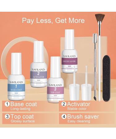 Saviland 29pcs Nail Dip Powder Kit | 20 Colors Set with Liquid, Base, Top Coat & Activator | Ideal for Nail Beginners & Professionals | D-Fantastic Night Gift for Ladies - Buy Online on GoSupps.com