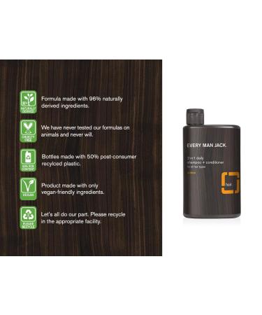Every Man Jack Citrus Body Wash & Shampoo Set | 16.9oz Body Wash + 13.5oz 2-in-1 | Parabens & Phthalate-free, Certified Cruelty Free - Buy Online on GoSupps.com