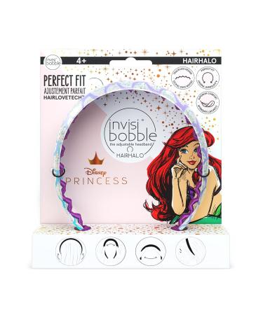 invisibobble HairHalo The Adjustable Headband  Disney Princess Ariel - Hairbands Made for Everyone - Individually Adapted to the Shape of the Head and Worn All Day with No Pain or Uncomfortable Pressure