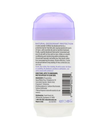 Crystal Deodorant Lavender & White Tea Stick 2.5oz (Pack of 3) - Buy Online on GoSupps.com