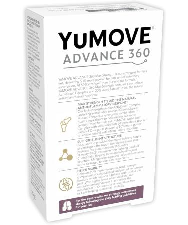 Yumove Advance 360 for Cats 60 Tablets Max Strength 50% Stronger - Buy Online on GoSupps.com