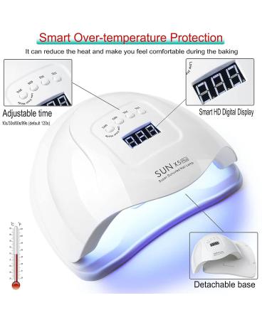 Portable USB Electric Nail Drill Kit with 120W UV LED Lamp - All-In-One Professional Nail Set for Beginners - Buy Online on GoSupps.com