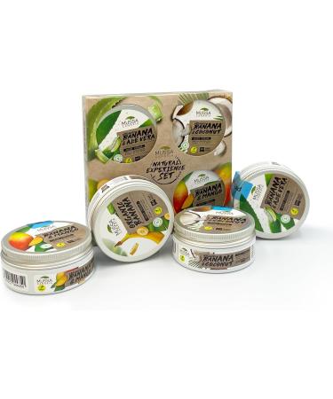Coffret de Cr mes Corporelles V g taliennes Extra Hydratantes - Aloe Vera Banane Noix de Coco et Mangue - Format voyage 4 x 70 ml Coffret de cr mes pour le corps 280 ml (Lot de 1) - Buy Online on GoSupps.com