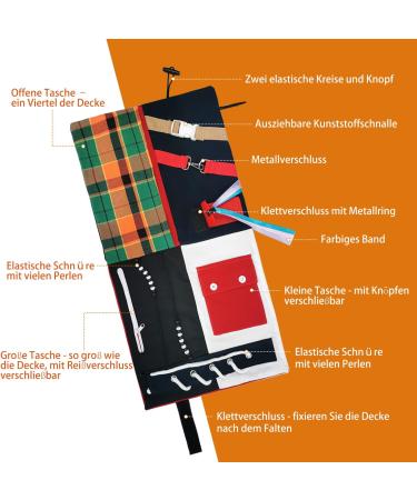 Dementia Fidget Blanket for Alzheimer's & Seniors | 60x30cm Sensory Occupation Aid for Anxiety & Asperger's - Buy Online on GoSupps.com